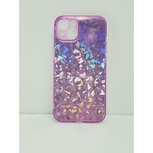Iphone 13 Purple Holographic Laser Fragments Phone Case